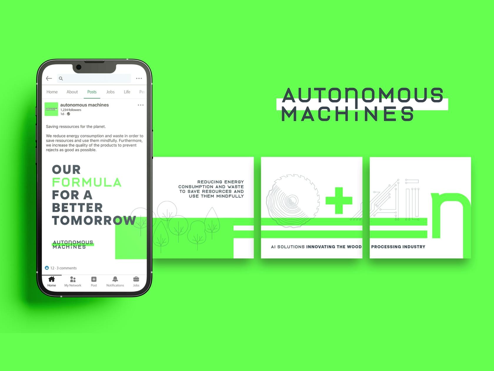 autonomous machines Linkedin Post Karusell der Formel für ein besseres Morgen. © goodmatters